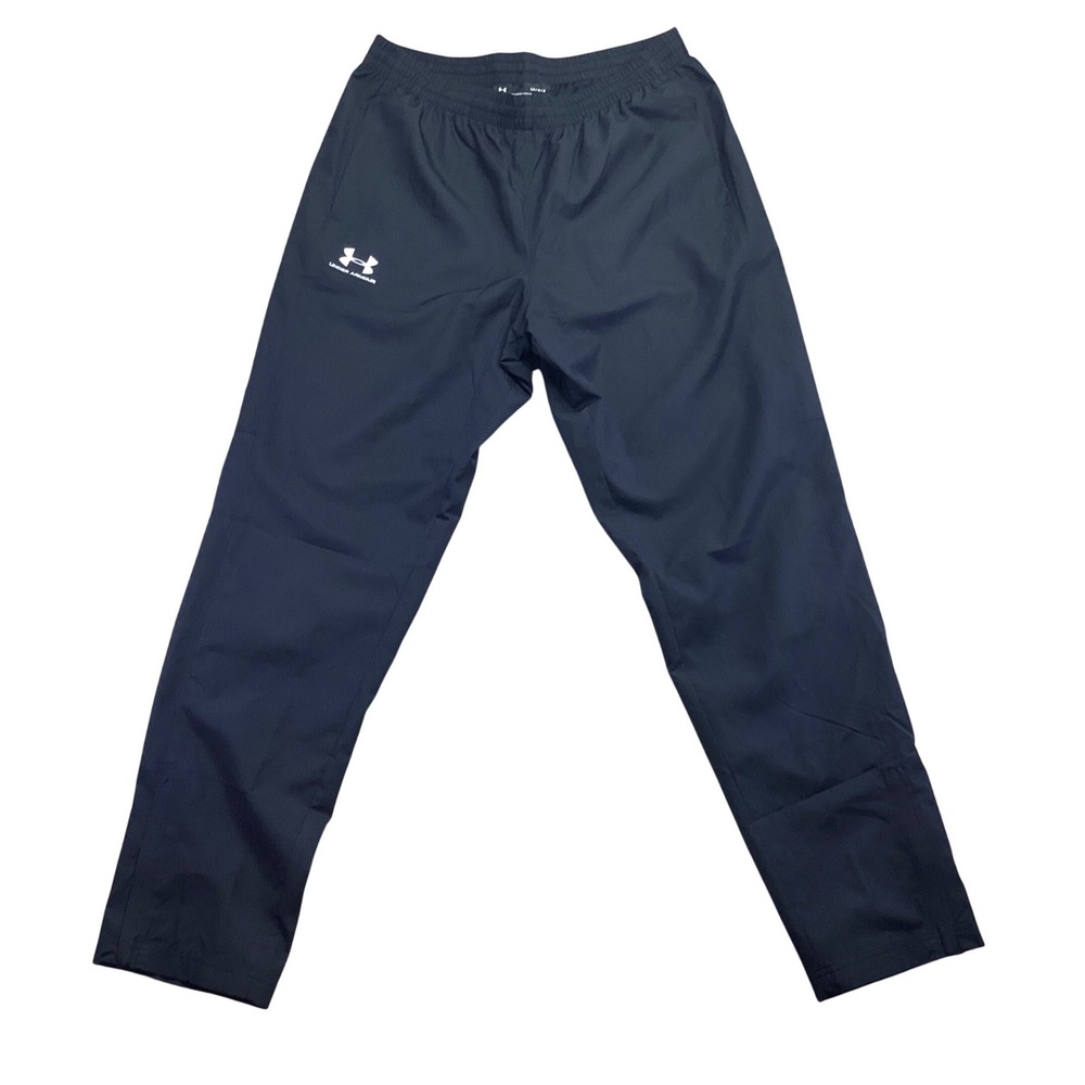 Under Armour Mens Loose Fit Mesh Lined Track Pants Black Large RN96510 CA41095